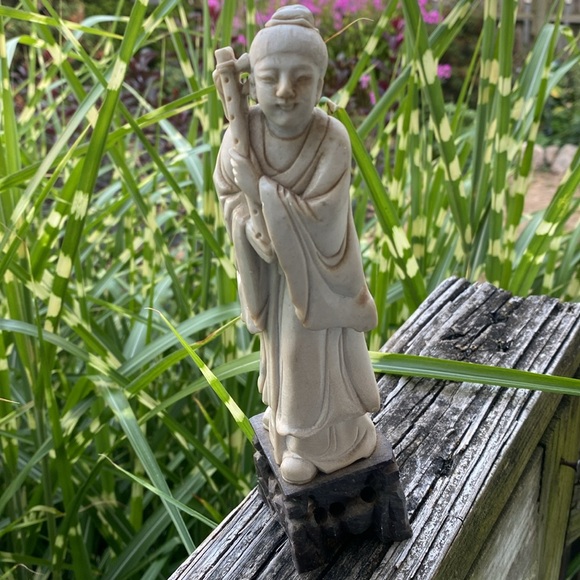 Vintage Soapstone Carving of Han Xiangzi - Picture 7 of 10